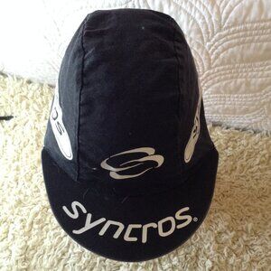 Pace Sportswear Syncros biking hat, USA Made, 100% Cotton, Fitted hat, Biking